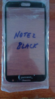 Geam Samsung Galaxy Note 2 N7100 Touchscreen STICLA NEGRE foto