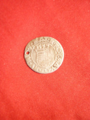 Moneda Denar Ungaria 1577 ,argint ,gaurita foto