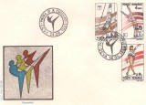 FDC--Romania-Gimnastica 1991-Prima zi deparaiate