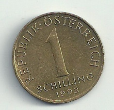 AUSTRIA 1 SCHILLING 1993 [1] Livrare in cartonas! foto