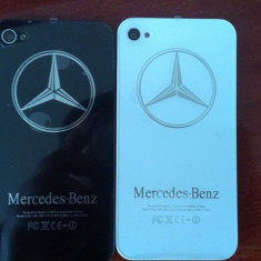 CAPAC SPATE IPHONE 4S CAPAC BATERIE ALB ORIGINAL LOGO MERCEDES