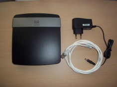 Router Linksys Wireless-N E2500 / CISCO Linksys E2500, Dual-Band 300+300 Mbps + alimentator + cablu 1,5 M foto