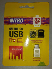 Memory stick USB Strontium Nitro 32GB OTG mufa micro-USB si USB calitate garantata foto
