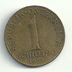 AUSTRIA 1 SCHILLING 1971 [1] Livrare in cartonas! foto