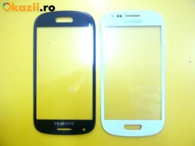 Geam Samsung Galaxy s3 mini i8190 Touchscreen sticla albe produs original foto