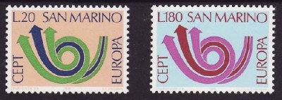 San Marino 1973 - cat.nr.833-4 neuzat,perfecta stare foto