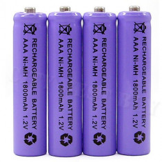 Acumulator Baterie AAA R3 1800 mAh 1.2V Ni-MH baterii reincarcabile acumulatori acumulatoare camera foto video telecomanda jucarii foto