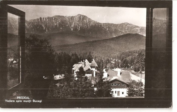 CPI (B4513) PREDEAL. VEDERE SPRE MUNTII BUCEGI, EDITURA MERIDIANE, CIRCULATA, 28.5.1963, STAMPILA