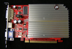 Placa video PCI-Express racire pasiva Palit Radeon X550 256mb ddr pci-e DVI VGA TV output foto