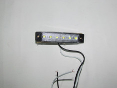 Lampa laterala 6 LED-uri 12V/ 24v lumina alba foto