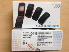 Alcatel 1030 - ceramic white - decodat, limba romana NOU !!! foto