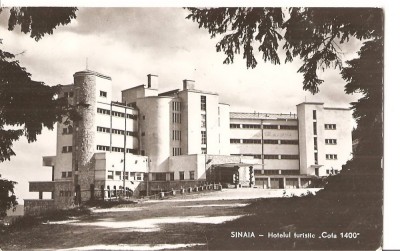 CPI (B4511) SINAIA. HOTELUL TURISTIC &amp;quot;COTA 1400&amp;quot;, EDITURA MERIDIANE, CIRCULATA, 12.8.1962, STAMPILE, TIMBRU foto