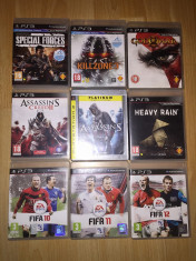 Jocuri PS3 - 9 Jocuri - Heavy Rain, Killzone 3, Assassins Creed, etc. foto