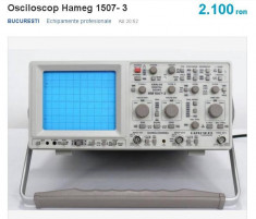 Osciloscop digital- analog HAMEG model 1507- 3. foto