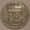G7. OLANDA 10 CENTS CENTI 1994, 1.5 g., Nickel, 15 mm, Beatrix **
