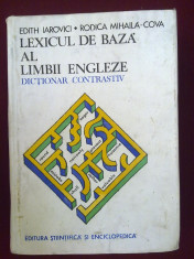 Edith Iarovici - Lexicul de baza al limbii engleze - 179800 foto