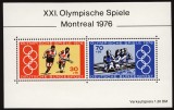 GERMANIA 1976 SPORT OLIMPIADA MONTREAL COLITA NESTAMPILATA