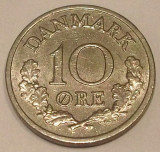 G7. DANEMARCA 10 ORE 1971, 3 g., Copper-Nickel, 18 mm, Frederik IX **, Europa
