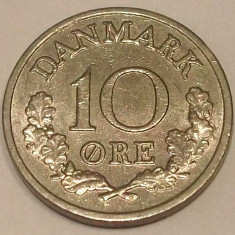 G7. DANEMARCA 10 ORE 1971, 3 g., Copper-Nickel, 18 mm, Frederik IX **