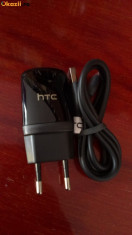 INCARCATOR HTC Desire 210 dual sim NOU adaptor priza + cablu de date ORIGINAL foto