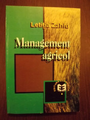 MANAGEMENT AGRICOL - LETITIA ZAHIU foto