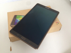 Samsung Galaxy Tab S T700 Wi-Fi 16GB BRONZE stare impecabila - pachet complet ! FOTO REALE ! foto