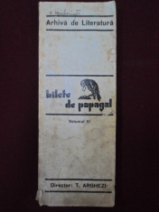 Tudor Arghezi - Bilete De Papagal 3 - 179983 foto