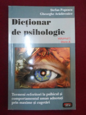 Stefan Popescu - Dictionar de psihologie vol.1 - 161377 foto