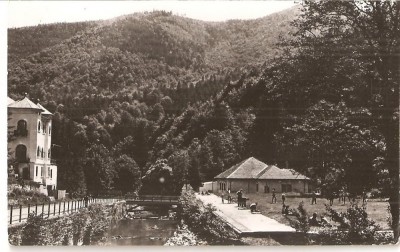 CPI (B4558) VEDERE DIN SLANIC MOLDOVA, EDITURA MERIDIANE, CIRCULATA, 9.3.1965, STAMPILE, TIMBRU foto