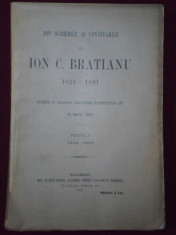 Ion C. Bratianu - Din Scrierile Si Cuvintarile Lui Ion C. Bratianu 1821-1891 - 133498 foto