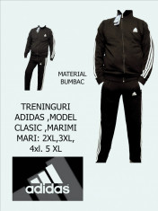 TRENINGURI ADIDAS BUMBAC , MODEL CLASIC , MARIMI MARI DE LA XL LA 3 XL , LIVRARE GRATUITA foto