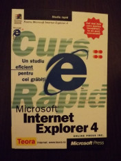 MICROSOFT INTERNET EXPLORER 4 - STUDIU RAPID foto