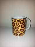 Cana alba personalizata &quot;animal print&quot;