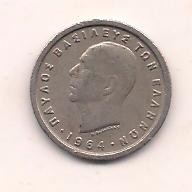 No(3) moneda-GRECIA-50 Lepta 1964 foto