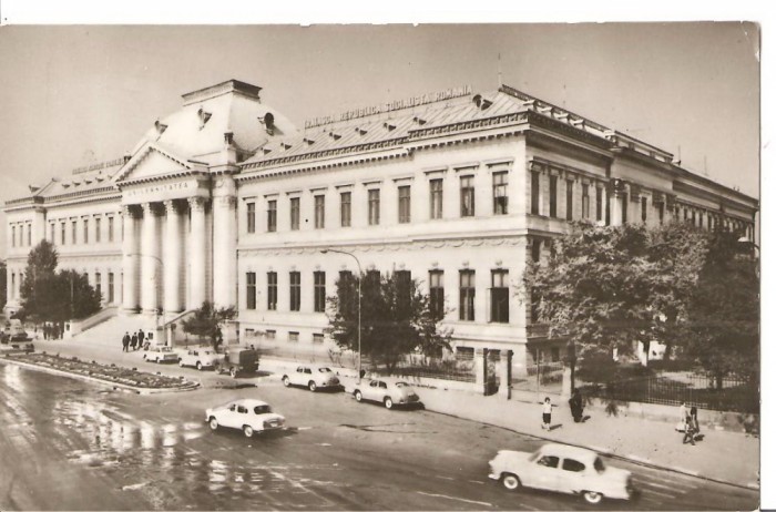 CPI (B4535) CRAIOVA. UNIVERSITATEA, EDITURA MERIDIANE, CIRCULATA, 4.6.1968, STAMPILE, TIMBRU, AUTOTURISME, MASINI
