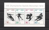 GERMANIA 1971 J.O. MUNCHEN , SAPPORO 1972 COLITA NESTAMPILATA, Nestampilat