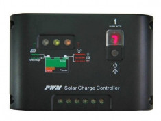 Regulator solar Controler solar Incarcare panouri solare 10A 12v/24v Functie control lumini foto