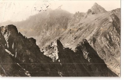 CPI (B4521) MUNTII FAGARAS. SEAUA PODRAGUL, EDITURA MERIDIANE, CIRCULATA, 7.8.1968, STAMPILA, TIMBRU foto