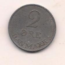 No(3) moneda-DANEMARCA - 2 Ore 1962