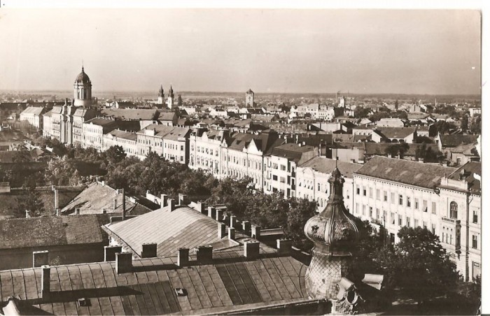 CPI (B4531) VEDERE DIN ARAD, EDITURA MERIDIANE, CIRCULATA, 24.5.1966, STAMPILE, TIMBRU