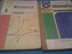 LOT MANUALE MATEMATICA ALGEBRA CLASA IX-X foto