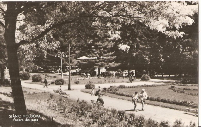 CPI (B4563) SLANIC MOLDOVA, VEDERE DIN PARC, CIRCULATA, 14.8.1960, STAMPILE, TIMBRU, RPR