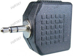 Adaptor jack tata 2,5 mm stereo - 2 x jack 3,5 mm stereo - 126632 foto