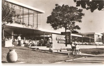 CPI (B4585) EFORIE SUD. RESTAURANT-COFETARIE &amp;quot;EFORIE&amp;quot;, EDITURA MERIDIANE, CIRCULATA, 1.8.1965, STAMPILE, TIMBRU, RPR foto