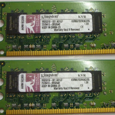 4 GB DDr2 Kingston Dual channel 2*2GB 4GB DDR2 667 Mhz PC2-5300 KVR667D2N5/2G foto