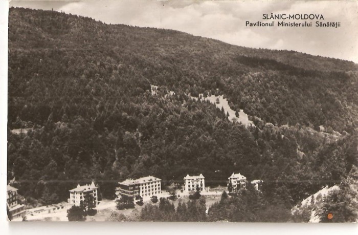 CPI (B4562) SLANIC MOLDOVA, PAVILIONUL MINISTERULUI SANATATII, CIRCULATA, 22.8.1960, STAMPILE, TIMBRU, RPR