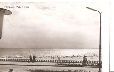 CPI (B4595) MANGALIA. PLAJA SI FALEZA, CIRCULATA, 10.8.1960, STAMPILE, TIMBRU, RPR foto