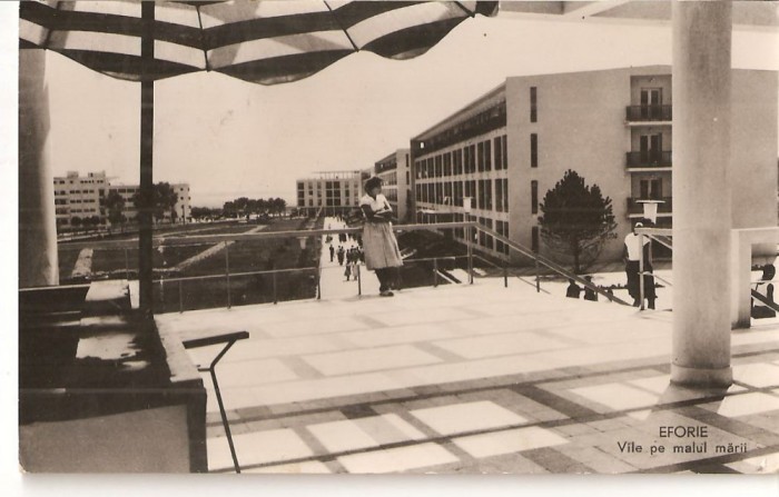 CPI (B4590) EFORIE. VILE PE MALUL MARII, EDITURA MERIDIANE, CIRCULATA, 6.8.1963, STAMPILE, TIMBRU, RPR