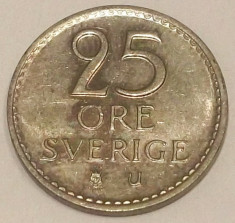 G7. SUEDIA 25 ORE 1973, 2.29 g., Copper-Nickel, 16.94 mm, Gustaf VI, XF ** foto