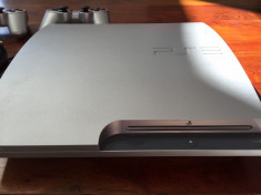 PS3 Satin SILVER editie limitata slim 120 Gb consola jocuri Playstation 3 model nou foto